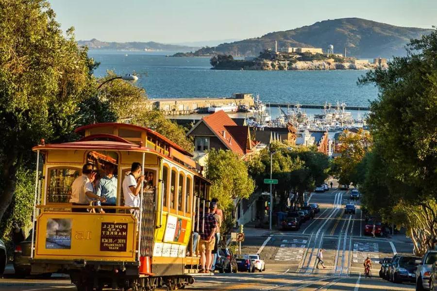 샌프란시스코 시내의 缆车